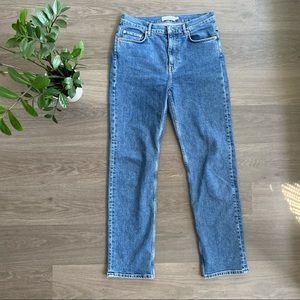 & Other Stories Blue High Rise Straight Jeans